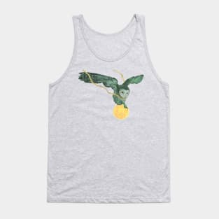 Owl and moon Tank Top